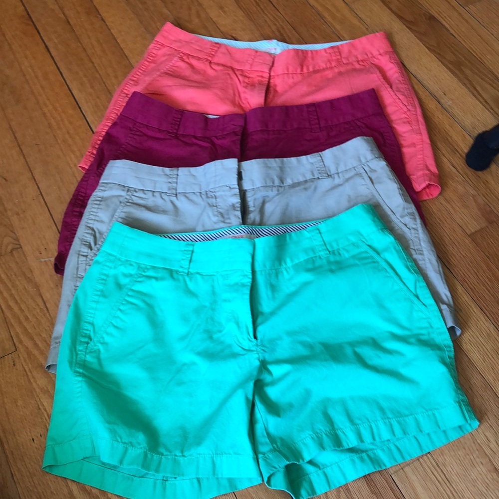 4 JCREW shorts, 5” inseam